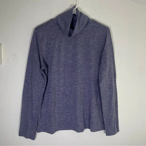 Architect Women’s Long Sleeve Blue Turtleneck Shirt Size Large